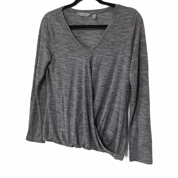 Athleta V Neck Long Sleeve Elastic Waist T112 - Picture 2 of 6